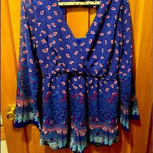 Rue 21 Floral Paisley Romper